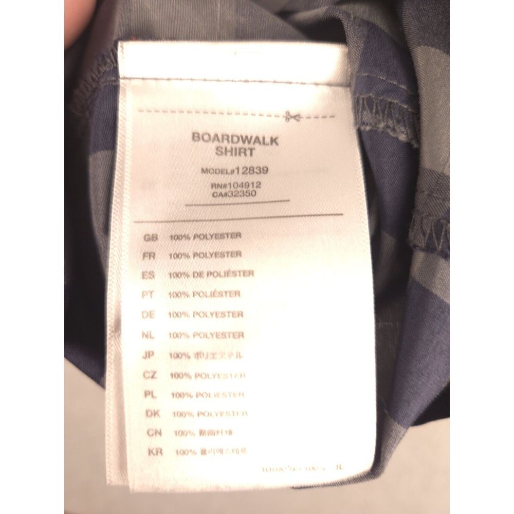 Bontrager Mens Button Up Short Sleeve Shirt Large Gray Black Plaid‎ - Picture 6 of 7